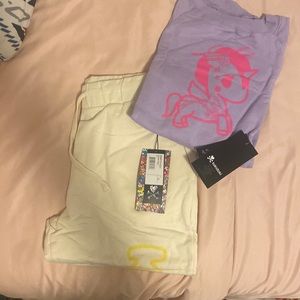 TWO PEICE (Size XS TOP/ S BOTTOM) TOKIDOKI SWEAT SET With TAGS